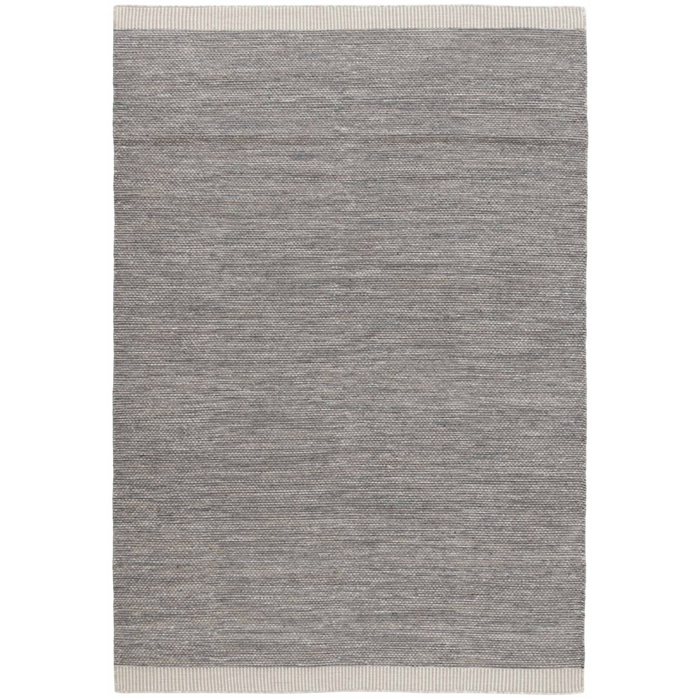 Atlas Modern Kilims Wool Cotton Rug in Grey Beige